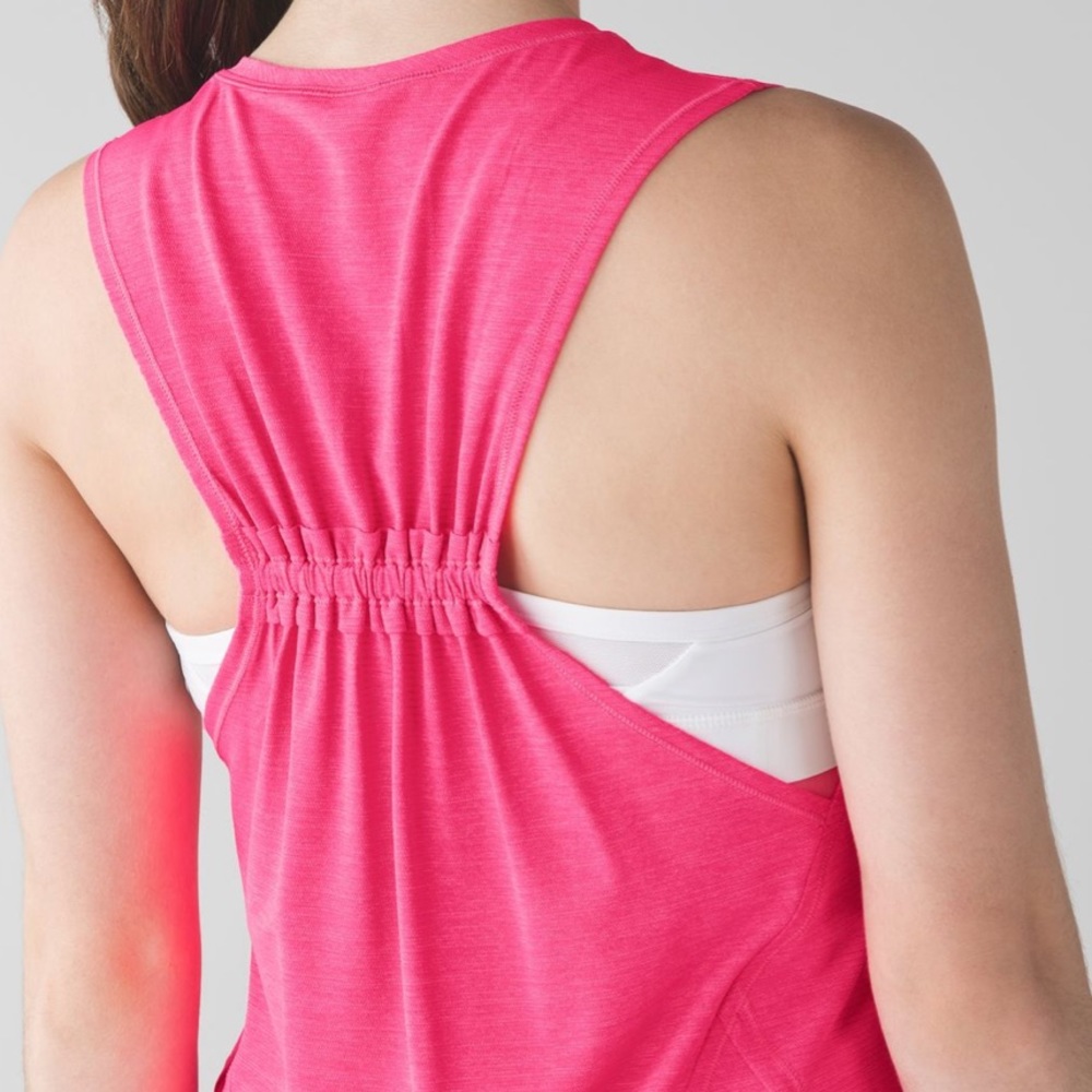 *Lululemon In a Cinch Tank Bright Pink
